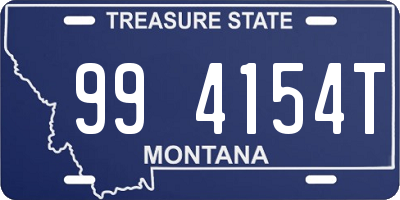 MT license plate 994154T