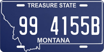 MT license plate 994155B