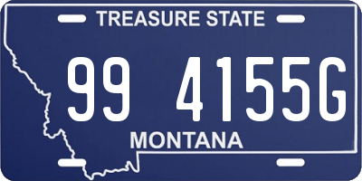 MT license plate 994155G