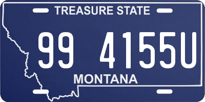 MT license plate 994155U