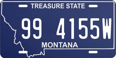 MT license plate 994155W