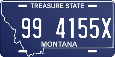 MT license plate 994155X