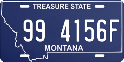 MT license plate 994156F