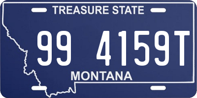 MT license plate 994159T