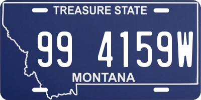 MT license plate 994159W