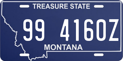 MT license plate 994160Z