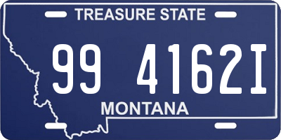 MT license plate 994162I