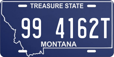 MT license plate 994162T