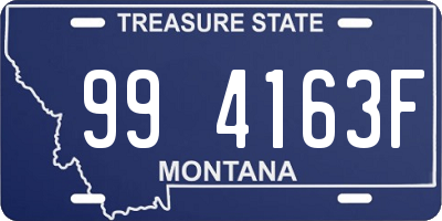 MT license plate 994163F