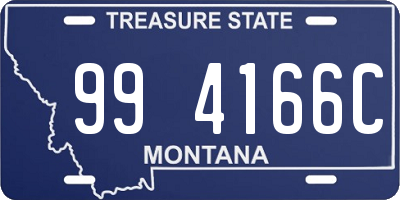 MT license plate 994166C