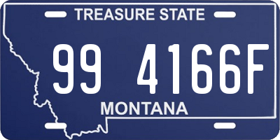 MT license plate 994166F