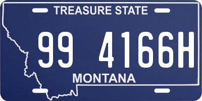 MT license plate 994166H