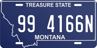 MT license plate 994166N