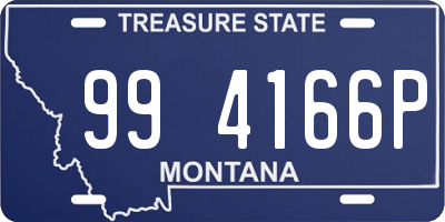 MT license plate 994166P