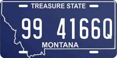 MT license plate 994166Q