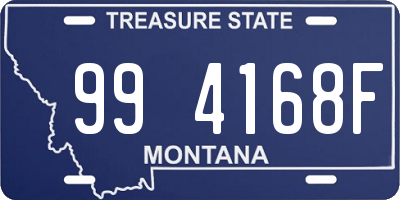 MT license plate 994168F