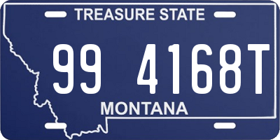 MT license plate 994168T