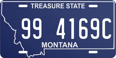 MT license plate 994169C