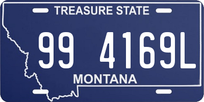 MT license plate 994169L