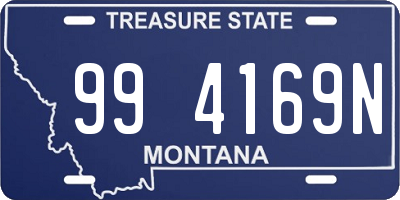 MT license plate 994169N