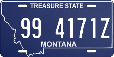 MT license plate 994171Z