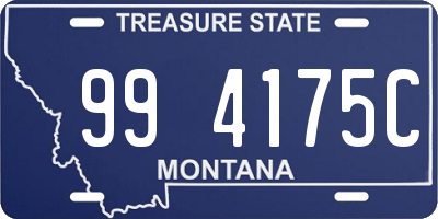 MT license plate 994175C