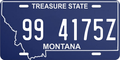 MT license plate 994175Z