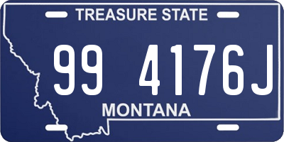 MT license plate 994176J