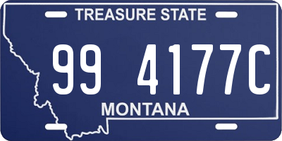 MT license plate 994177C