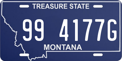 MT license plate 994177G