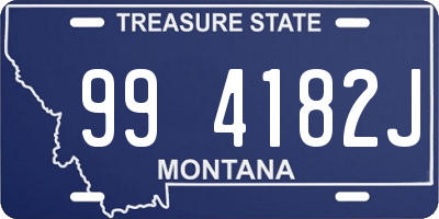 MT license plate 994182J