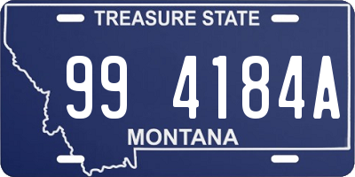 MT license plate 994184A