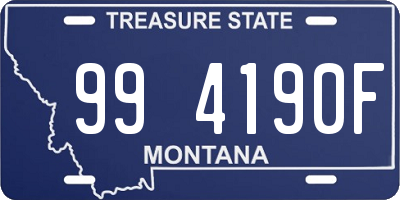 MT license plate 994190F