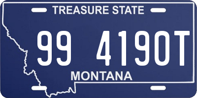 MT license plate 994190T