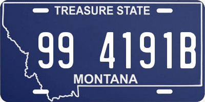 MT license plate 994191B