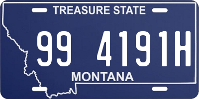 MT license plate 994191H