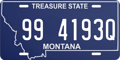 MT license plate 994193Q