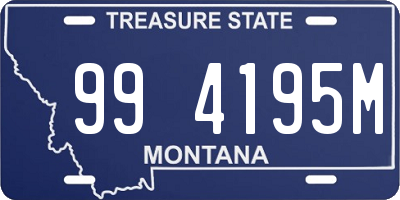 MT license plate 994195M