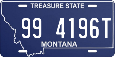 MT license plate 994196T