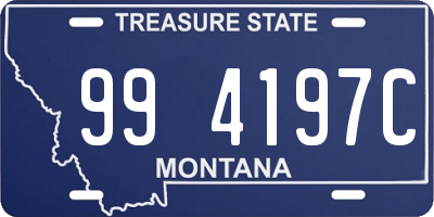 MT license plate 994197C