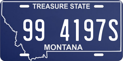 MT license plate 994197S