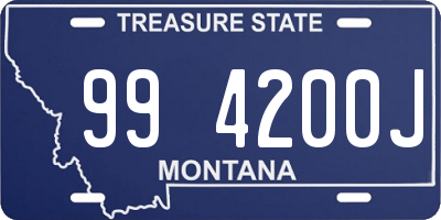 MT license plate 994200J