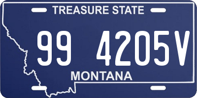 MT license plate 994205V