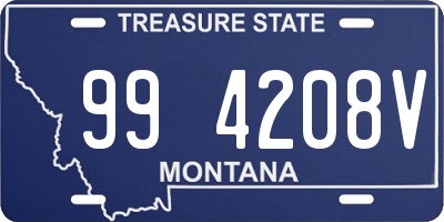 MT license plate 994208V