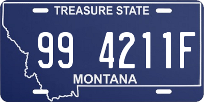 MT license plate 994211F