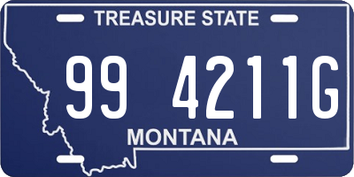 MT license plate 994211G