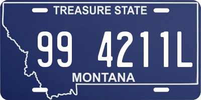 MT license plate 994211L