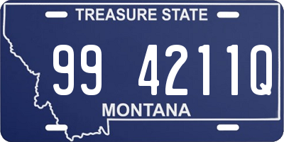 MT license plate 994211Q