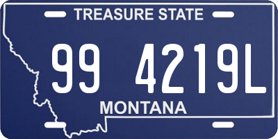 MT license plate 994219L