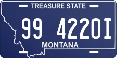 MT license plate 994220I